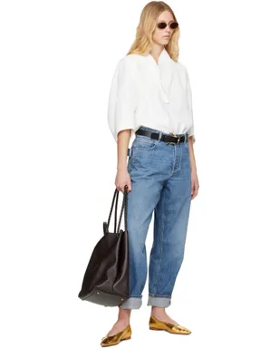 Bottega Veneta Grainy Viscose Linen コクーン シャツ - サムネイル4