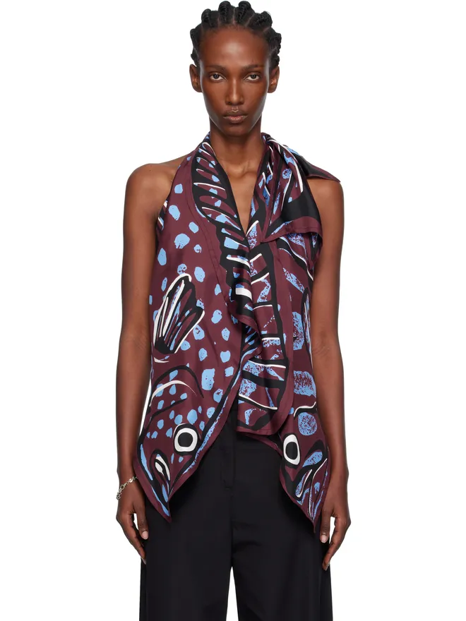 Bottega Veneta Bottega Veneta シルクツイル プリント トップスの商品画像