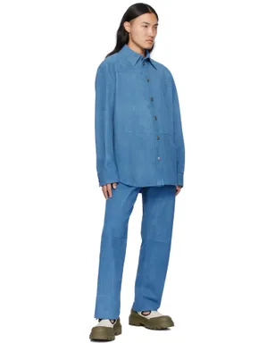 Bottega Veneta エンボス コーデュロイ スエード トラウザーズ - サムネイル4