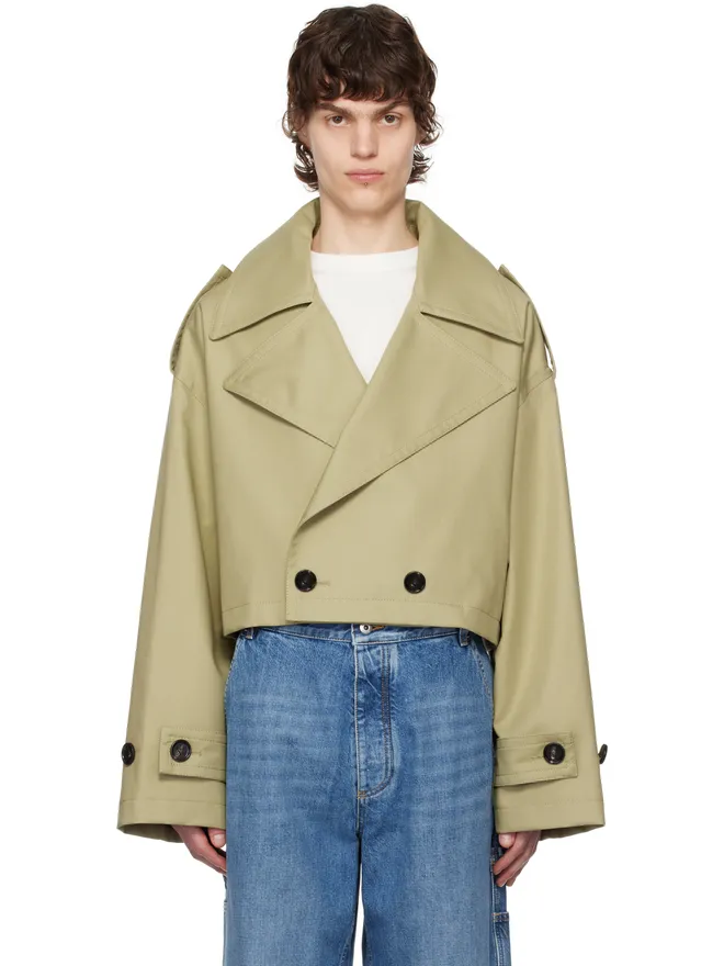 Bottega Veneta Bottega Veneta Fine Compact コットンツイル トレンチコートの商品画像
