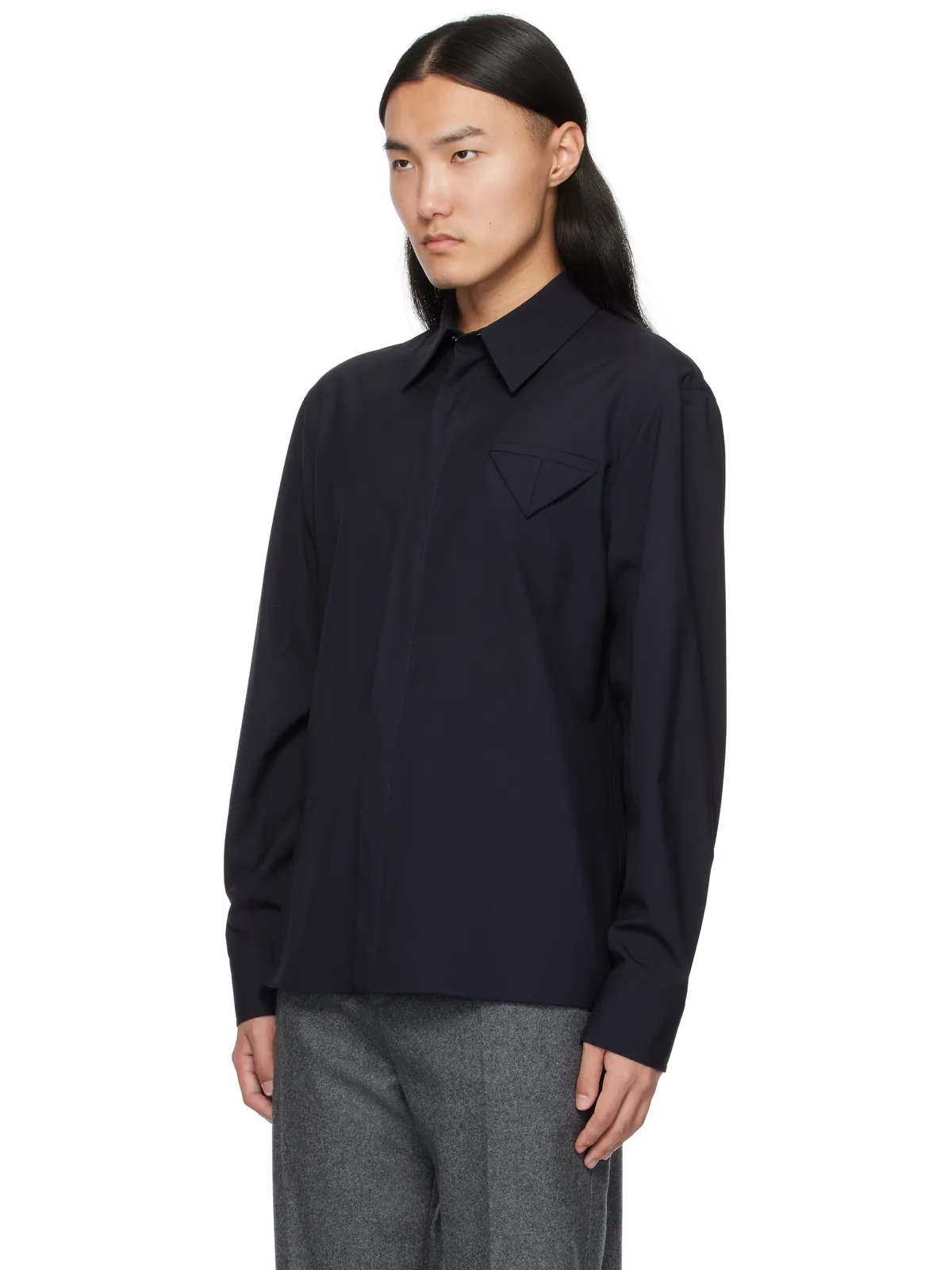Bottega Veneta ファインウール シャツ - 画像4