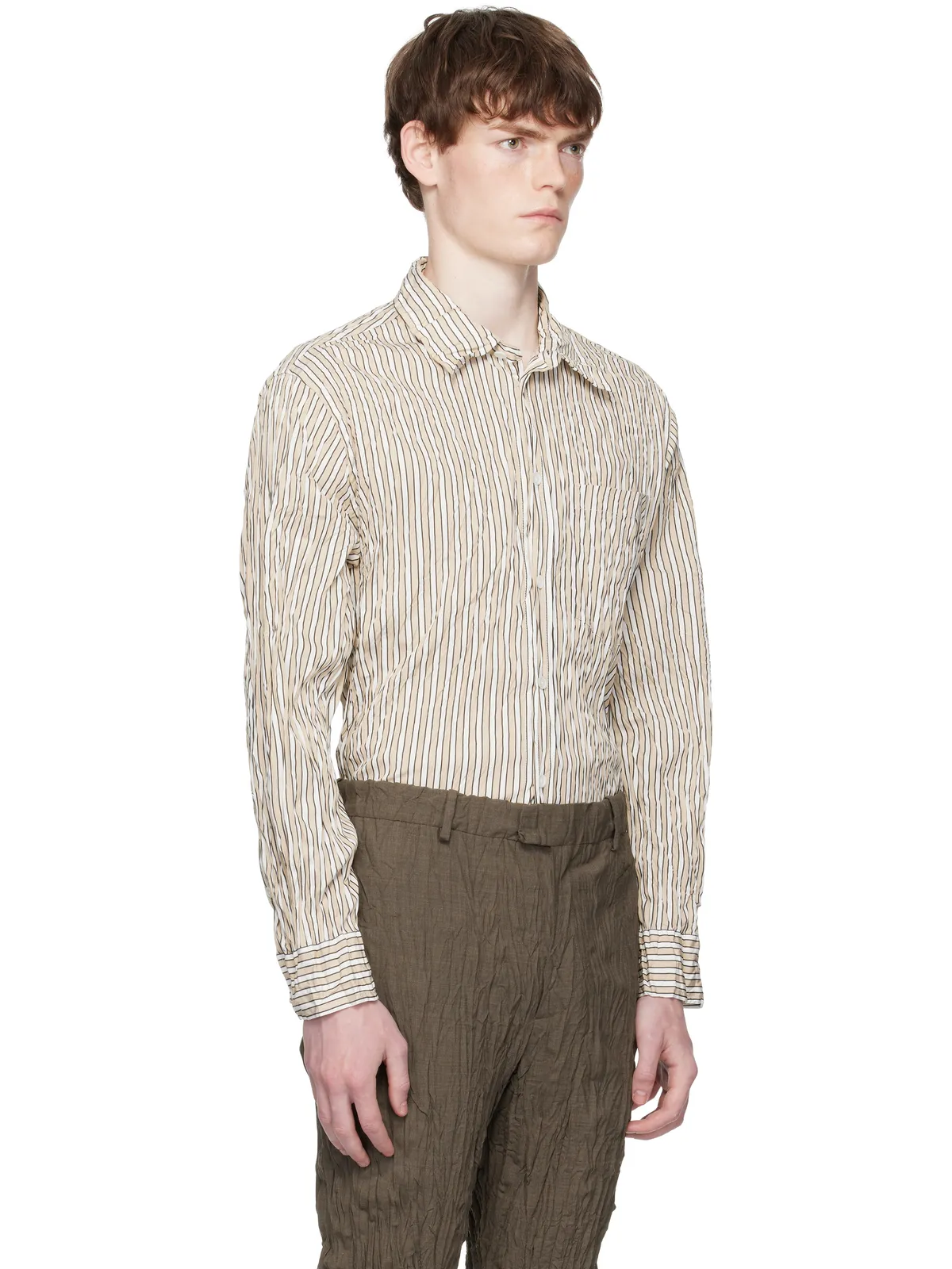 Bottega Veneta Crushed Tech シャツ - 画像2