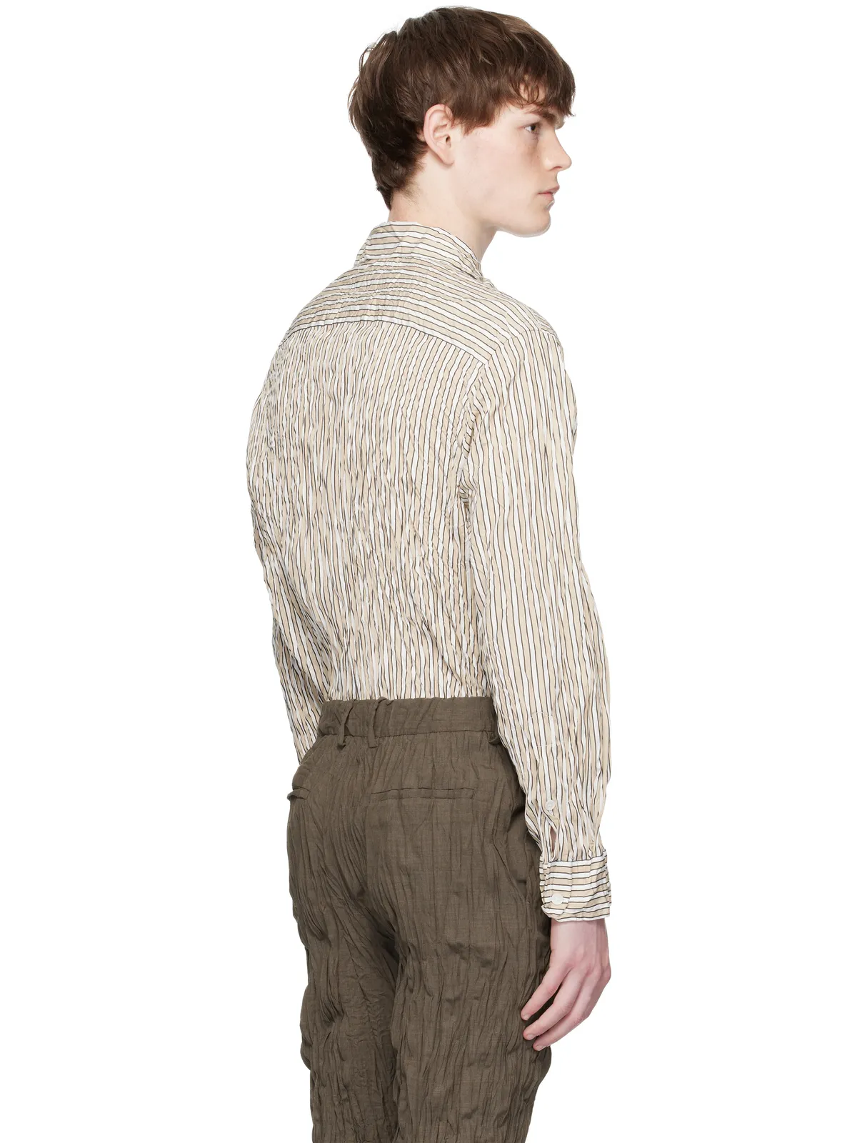 Bottega Veneta Crushed Tech シャツ - 画像3
