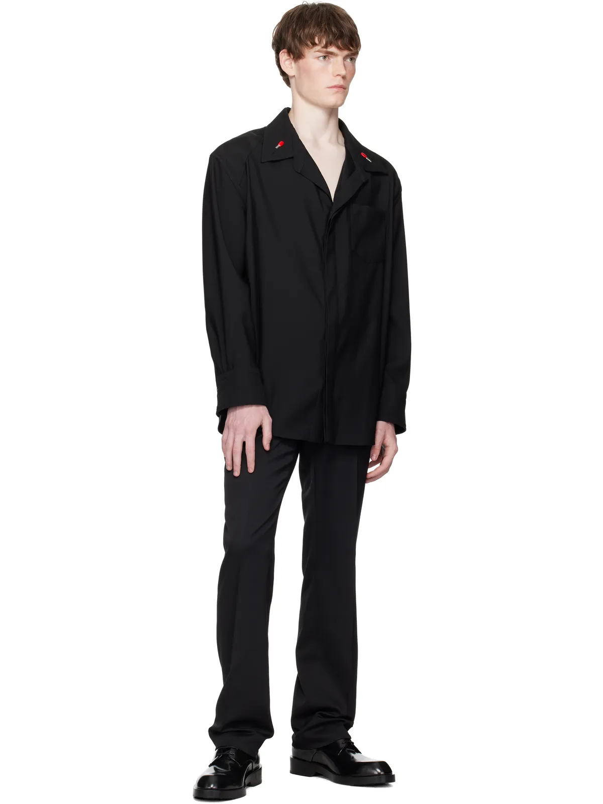 Bottega Veneta Light Wool シャツ - 画像4