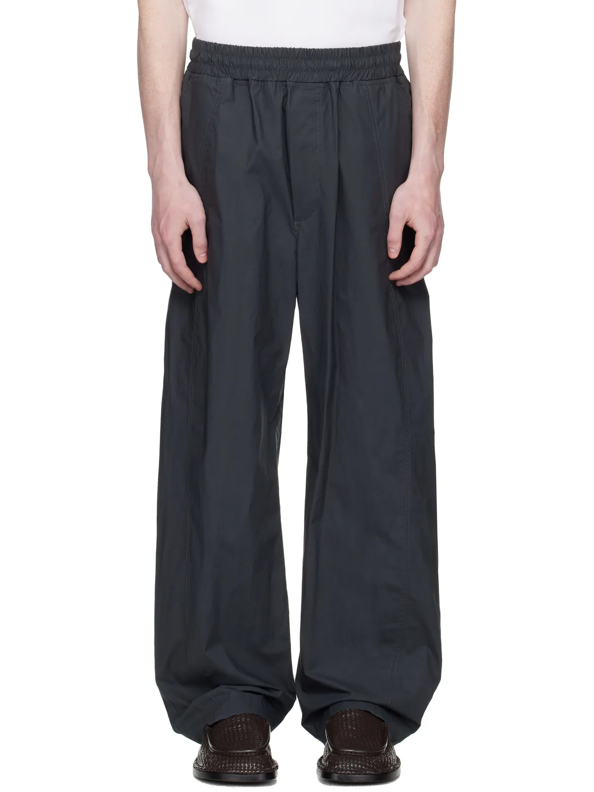 Bottega Veneta Resinated Cotton トラウザーズ - 画像1