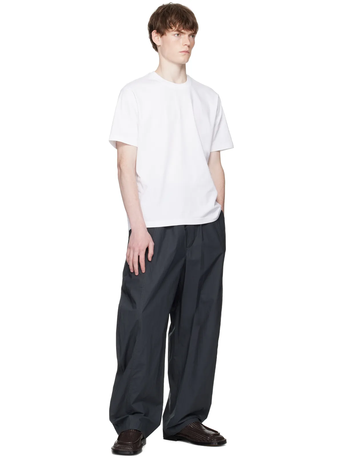 Bottega Veneta Resinated Cotton トラウザーズ - 画像4