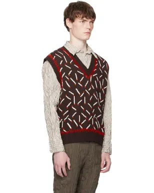 Bottega Veneta Matches コットン ジャカード ベスト - サムネイル2