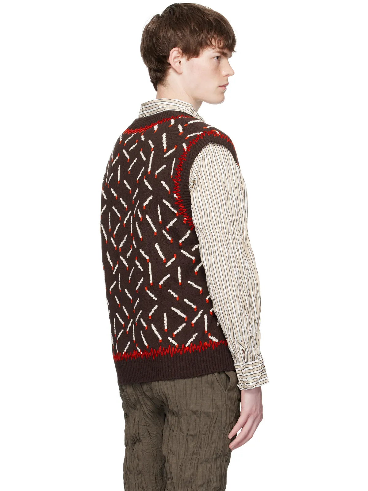 Bottega Veneta Matches コットン ジャカード ベスト - 画像3