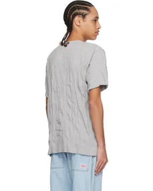 Bottega Veneta Crushed コットン ジャージ プリントTシャツ - サムネイル3