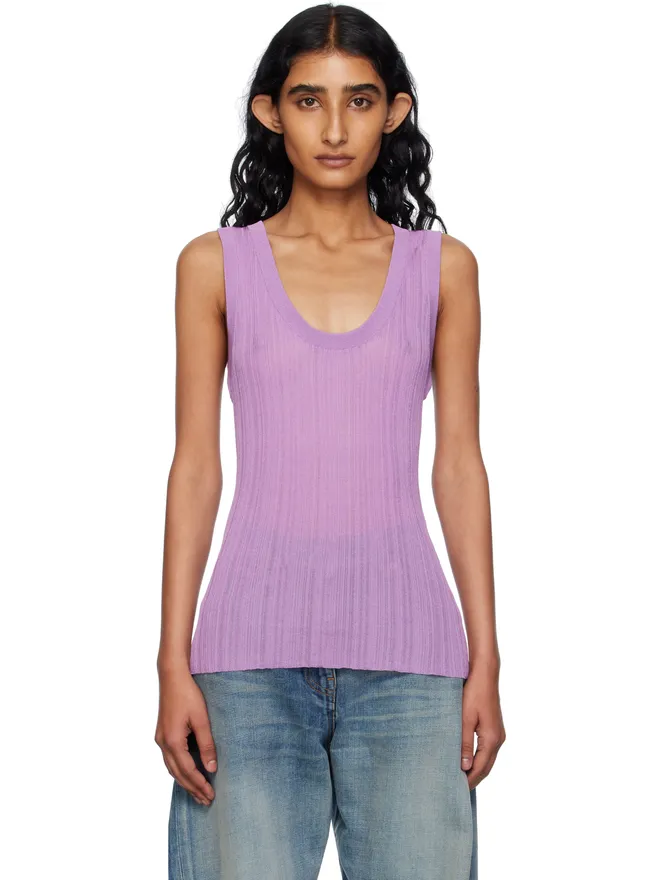 VERSACE VERSACE リブニット タンクトップの商品画像