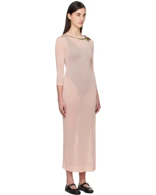 Simone Rocha Ballet フィット メッシュ コラム マキシワンピース - サムネイル2