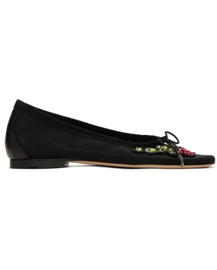Simone Rocha エンべリッシュ メッシュ バレエシューズ - サムネイル1