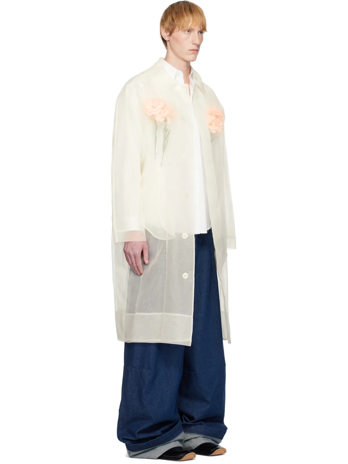 Simone Rocha Stuffed Carnation カーコート - 画像2