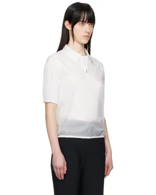 AMOMENTO Sheer ハーフジップ トップス - サムネイル2