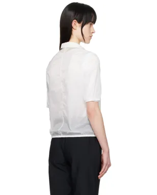 AMOMENTO Sheer ハーフジップ トップス - サムネイル3