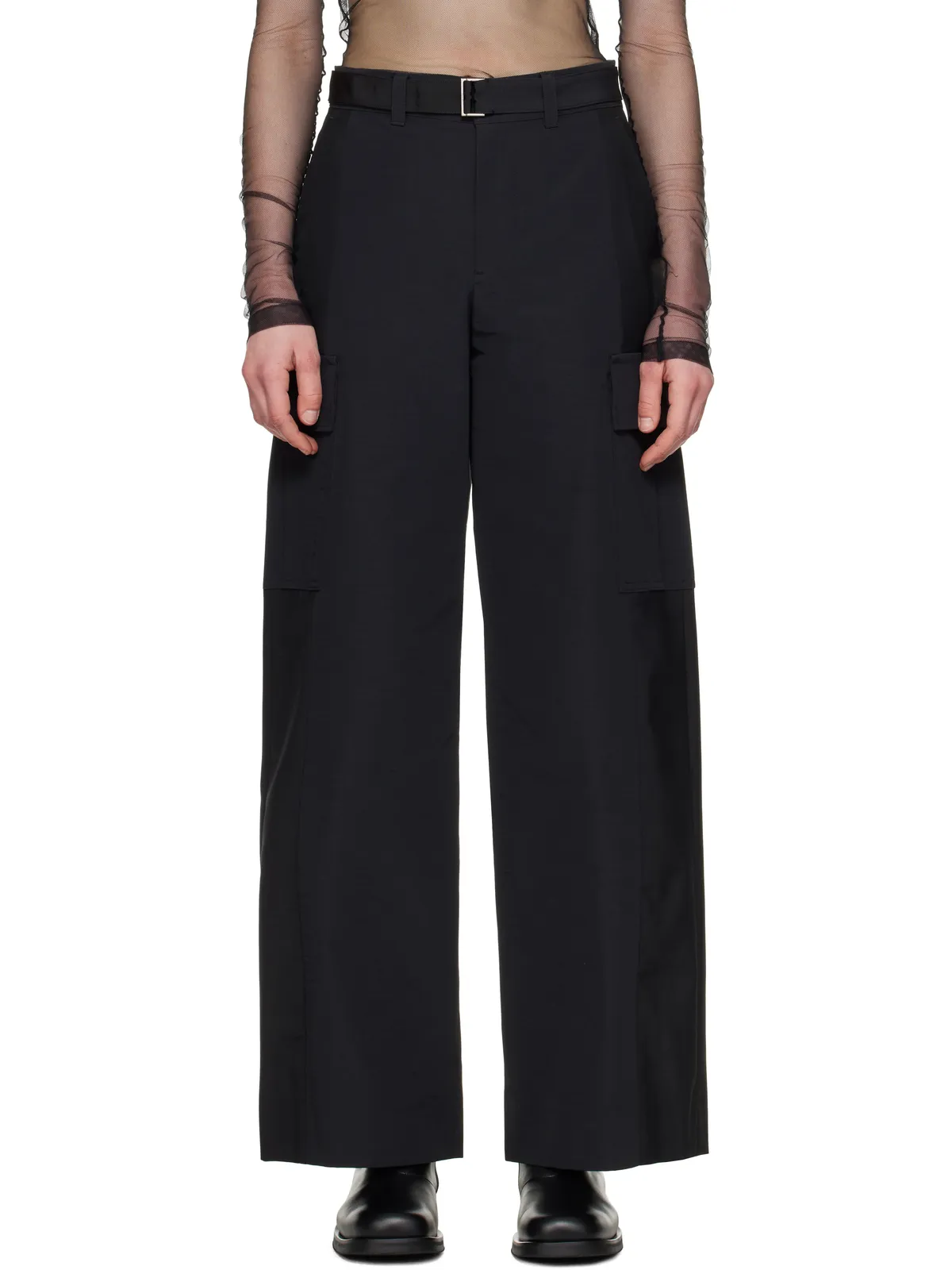 sacai Grosgrain & Suiting カーゴパンツ - 画像1