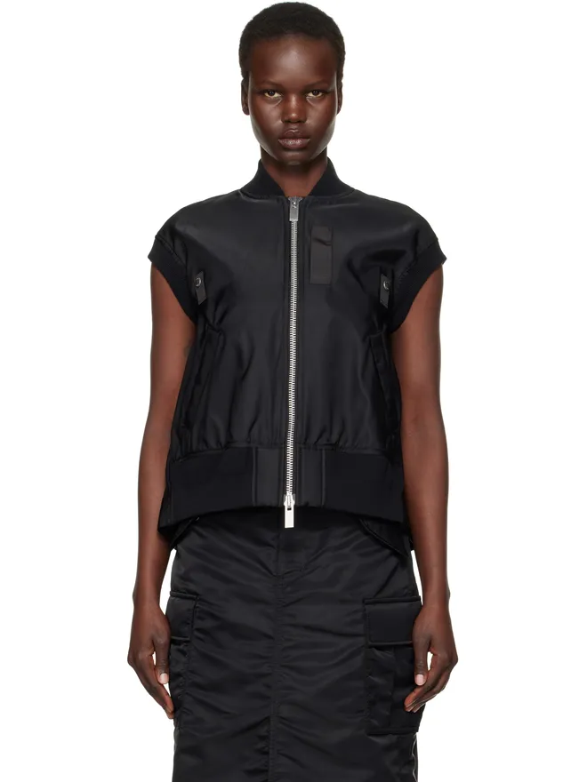 sacai sacai ツイル ベストの商品画像