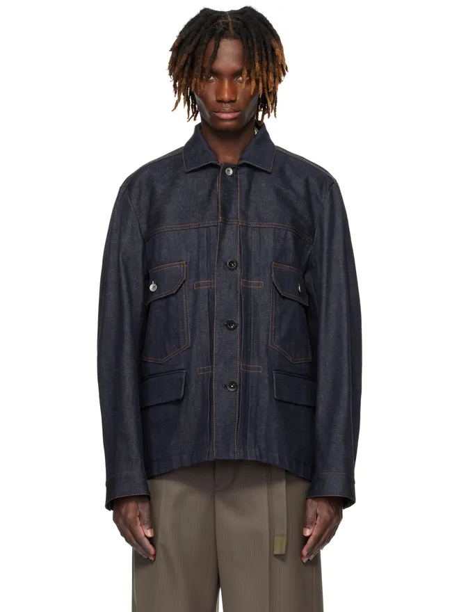 sacai sacai フラップポケット デニムジャケットの商品画像