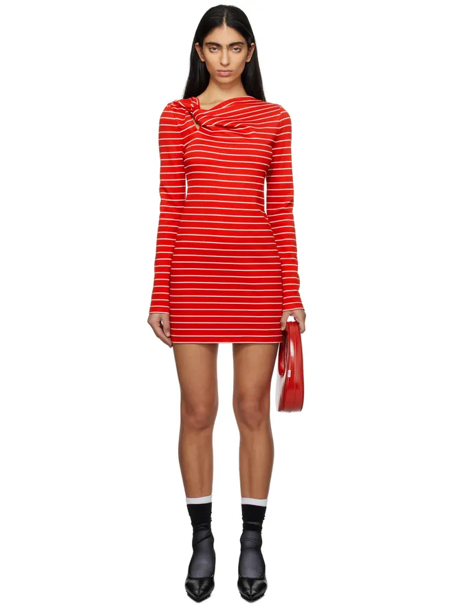 MSGM MSGM ボーダー ミニワンピースの商品画像