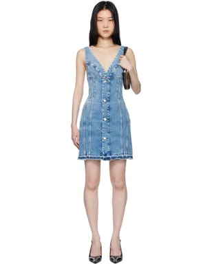 Stella McCartney ヴィンテージ ウォッシュ デニム ミニワンピース - サムネイル1