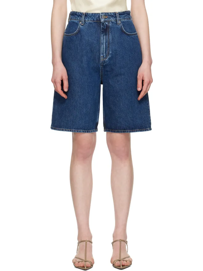 Loulou de Saison Loulou de Saison Isu デニムショートパンツの商品画像