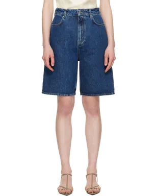 Loulou de Saison Isu デニムショートパンツ - サムネイル1