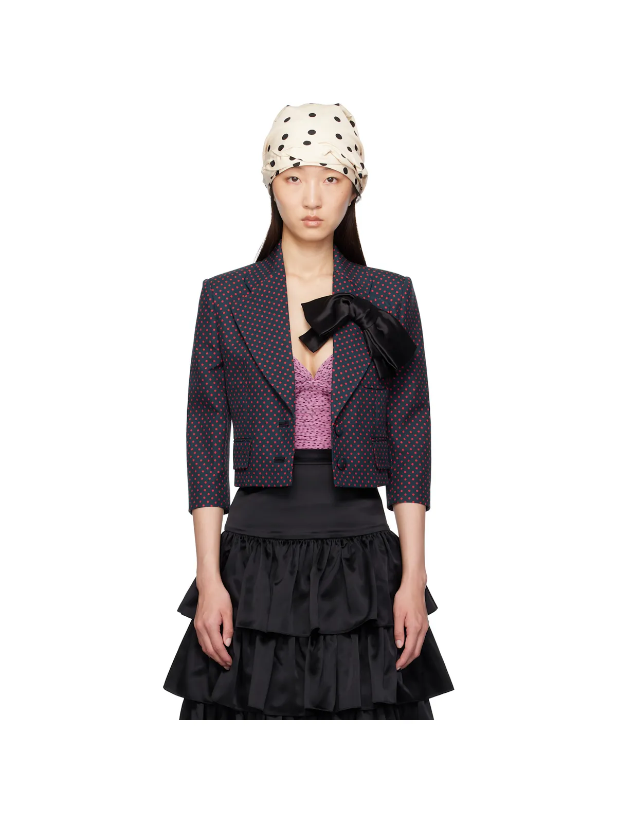 Valentino Plusdepois Bow プリント ジャケット - 画像1