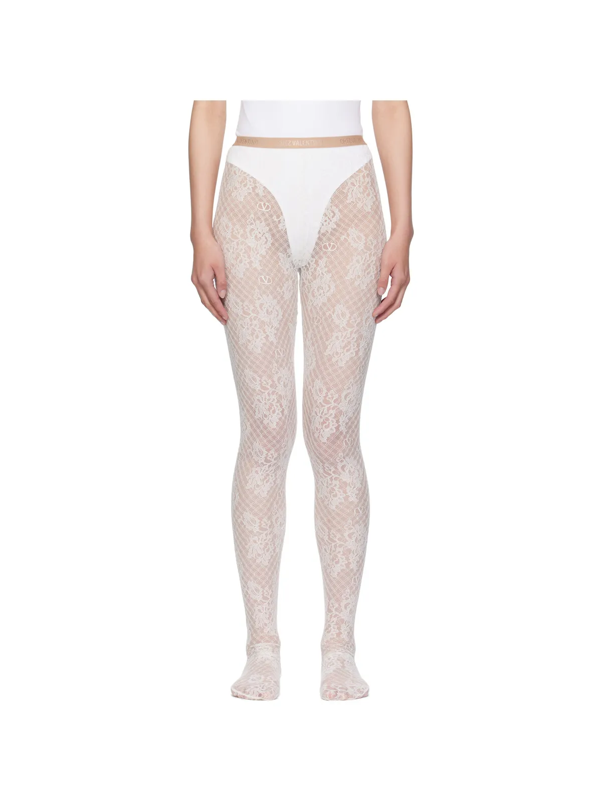 Valentino Rebrodé レースタイツ - 画像1