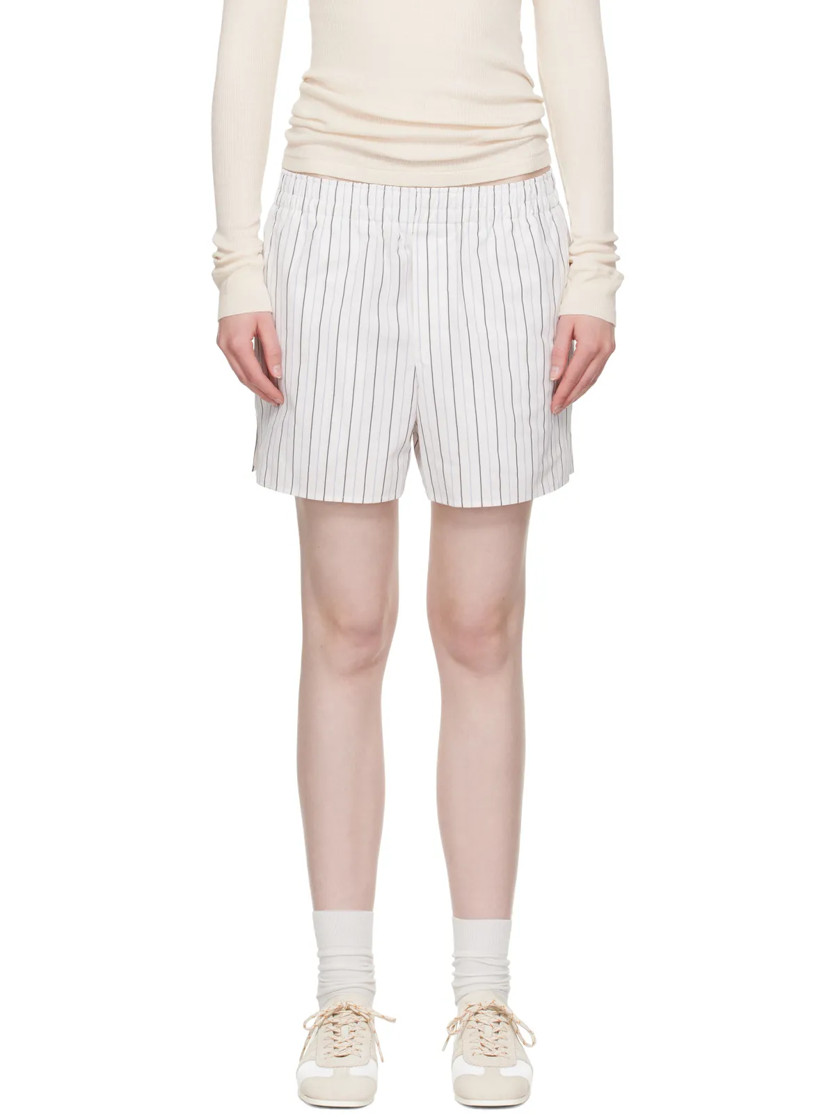 AMI Paris Cotton Elasticated ショートパンツ - 画像1