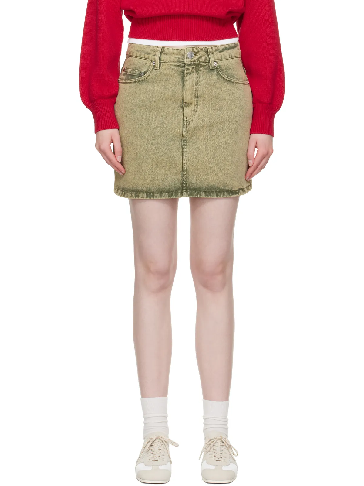 AMI Paris コットン デニム ミニスカート - 画像1