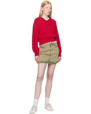 AMI Paris コットン デニム ミニスカート - サムネイル4