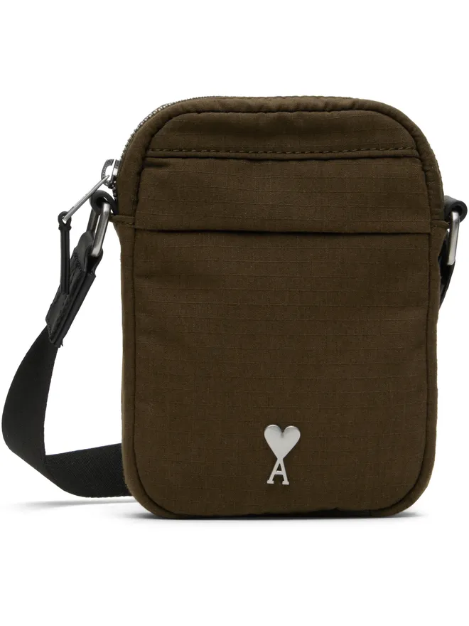 AMI Paris AMI Paris スモール Ami de Coeur キャンバス クロスボディバッグの商品画像