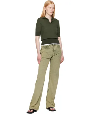 AMI Paris コットン ラージフィット ジーンズ - サムネイル4