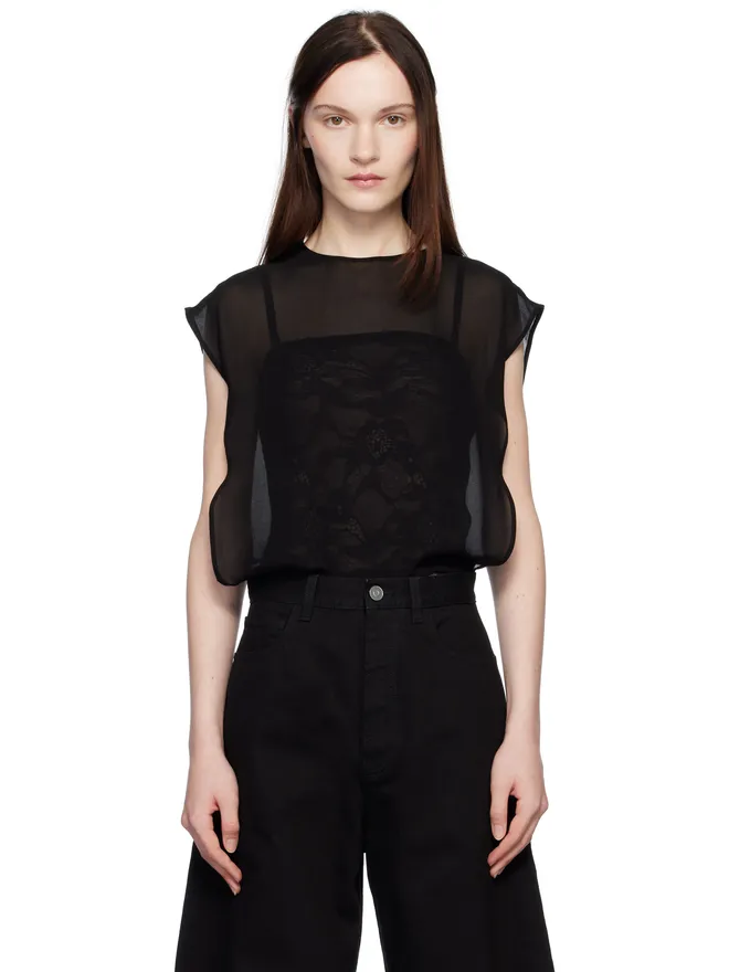 ALAÏA ALAÏA ジョーゼット ボディスーツの商品画像