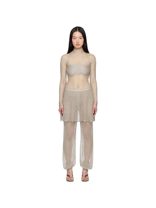 ALAÏA ALAÏA メッシュニット ミディアムドレスの商品画像