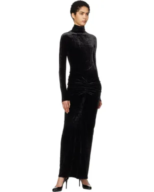 ALAÏA ドレープ マキシドレス - サムネイル4