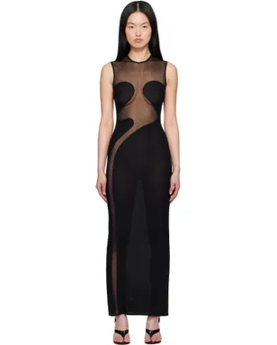 ALAÏA ニット モールド ボディコン マキシドレス - サムネイル1