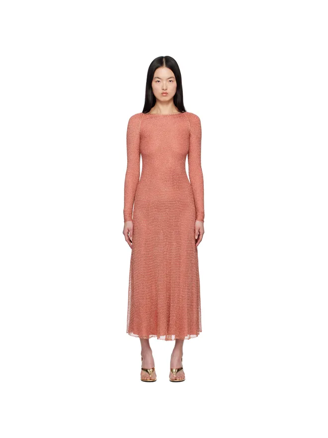 ALAÏA ALAÏA メッシュニット マキシドレスの商品画像