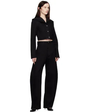 ALAÏA クロップド フード デニムジャケット - サムネイル5