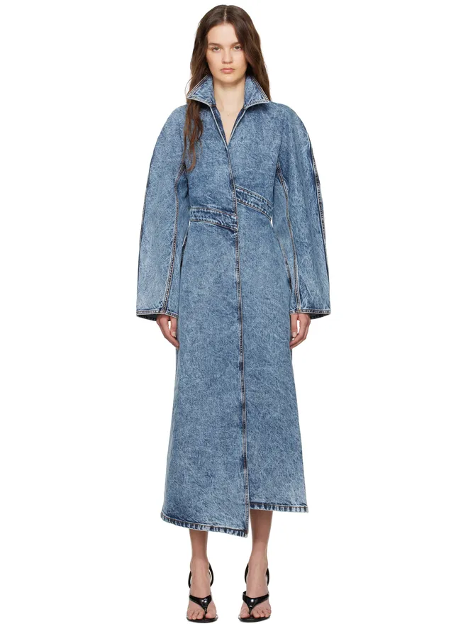 ALAÏA ALAÏA フェード デニム トレンチコートの商品画像