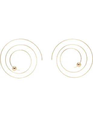 ALAÏA ゴールド Thin Spiral ピアス - サムネイル1