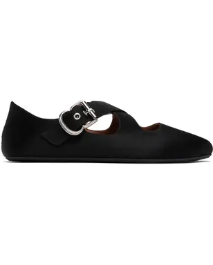 ALAÏA クリスクロス バレエシューズ - サムネイル1