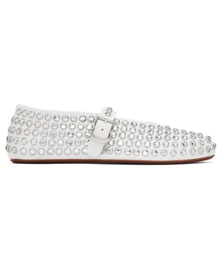 ALAÏA ストラス バレエシューズ - サムネイル1