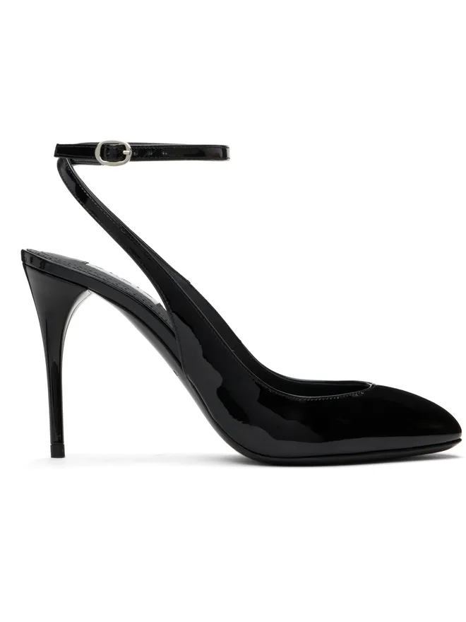 ALAÏA ALAÏA ブラック 90 パテントカーフスキン スリングバックヒールの商品画像