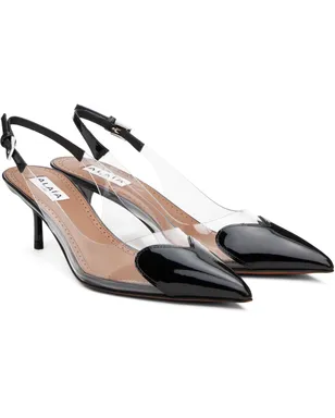 ALAÏA ブラック Le Coeur スリングバックヒール - サムネイル4