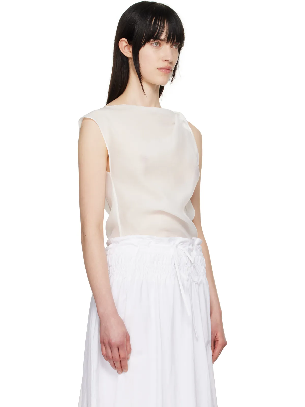 Le17Septembre アシンメトリー ドレープ トップス - 画像2