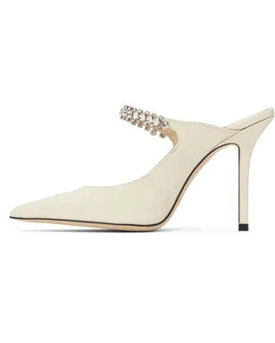 Jimmy Choo SSENSE限定 オフホワイト Bing 100 ミュール - サムネイル3