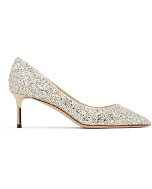 Jimmy Choo シルバー Romy 60 ヒール - サムネイル1