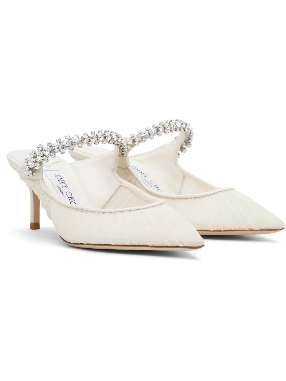 Jimmy Choo SSENSE限定 オフホワイト Bing 65 ミュール - 画像4