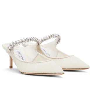 Jimmy Choo SSENSE限定 オフホワイト Bing 65 ミュール - サムネイル4